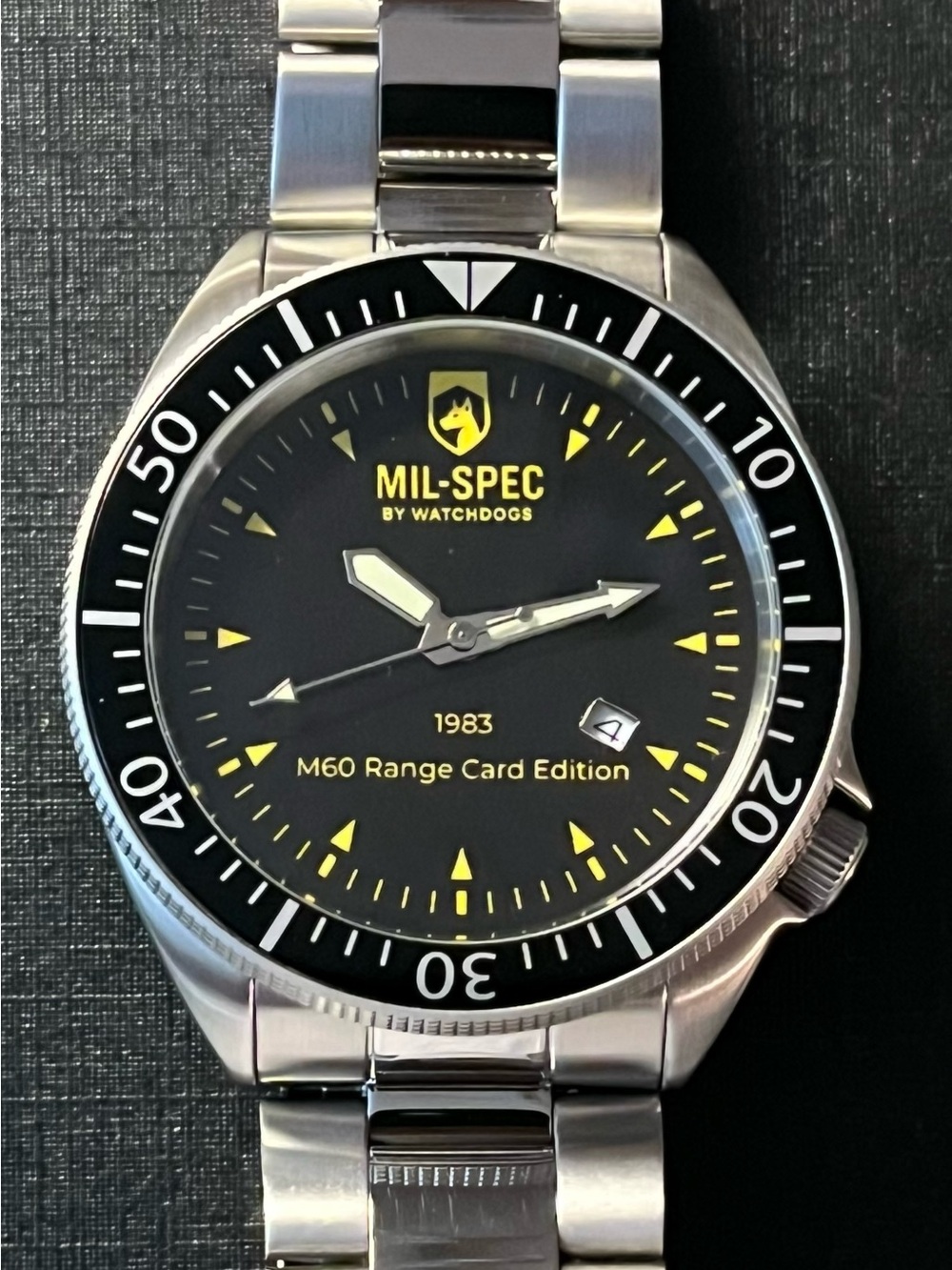 Military Watch : “M60 Range Card”watchdog Time Co. very first watch!
